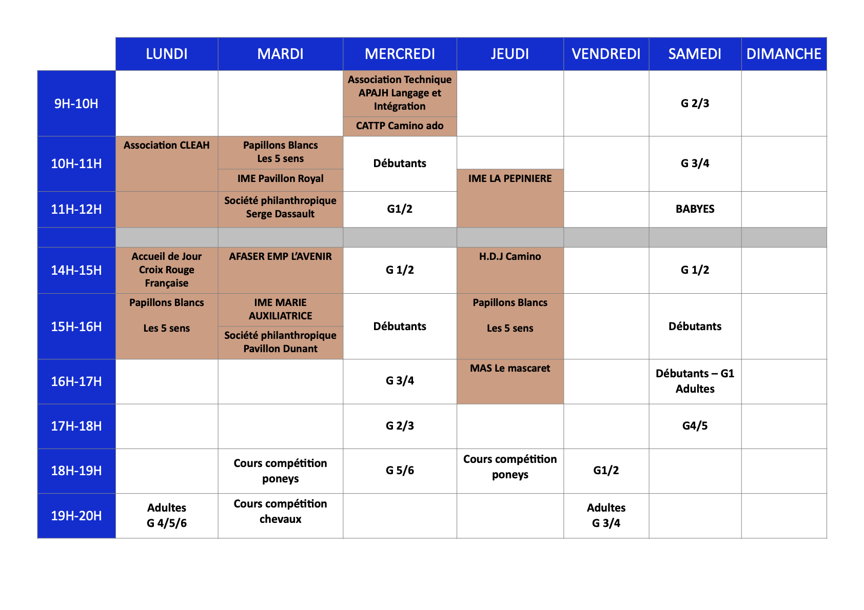 Planning cours 24-25.1